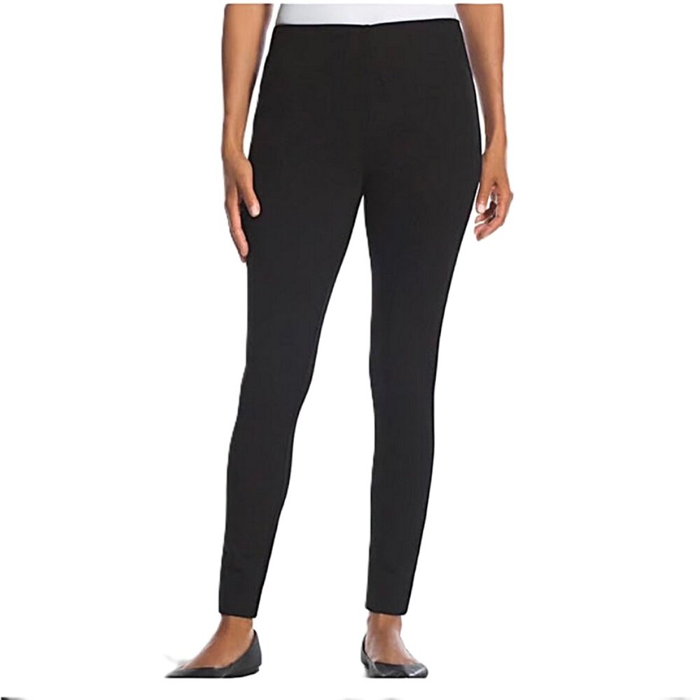 Chico's So Slimming Black Harper Ponte Knit Leggings size 1